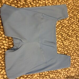 Light Blue Ribbed Leggings